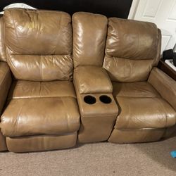 electric leather recliner 300 OBO must pick up