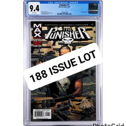 THE PUNISHER #1 CGC 9.4 NM 2004 COMPLETE GARTH ENNIS RUN Huge Lot of 188 Issues!