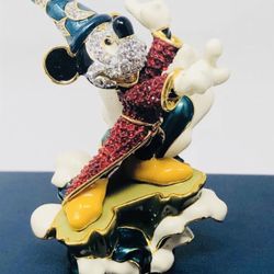 Disney Arribas Brother Fantasia Mickey Mouse Swarovski Crystals figurine