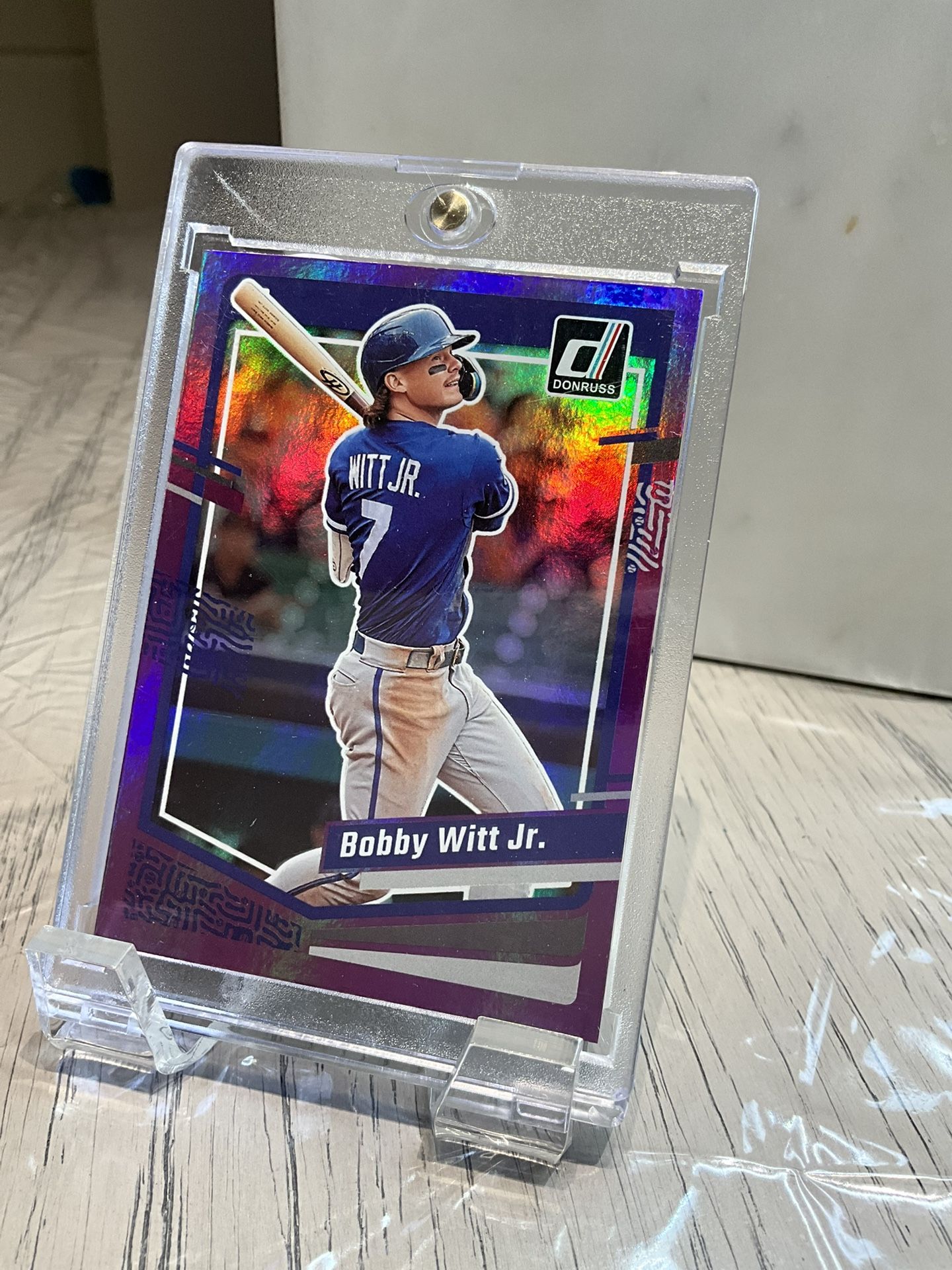 2023 panini donruss bobby witt jr purplechrome