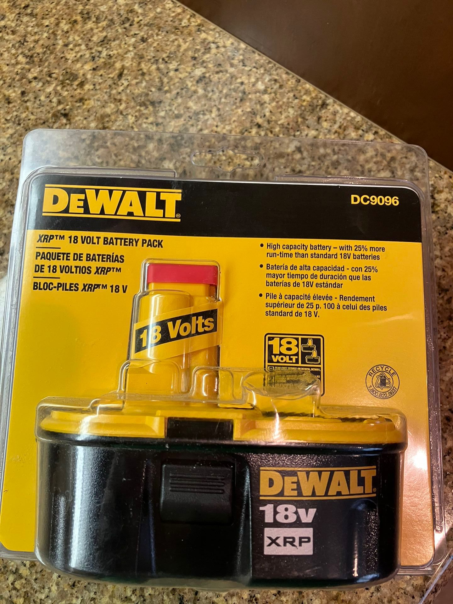DeWalt XRP 18 Volt Battery Pack