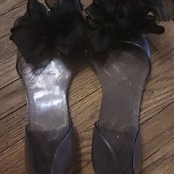 Black Jelly Sandals