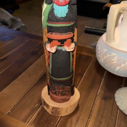 Native Wood Carving -maiden Butterfly