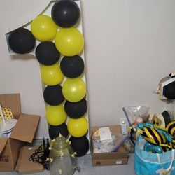 Huge Lot of First Bee Day Theme Party Decorations


