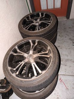 22” rims 5 lug universal