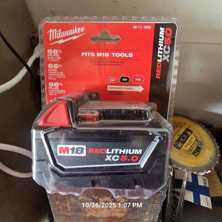 Milwaukee M18 5ah Battery Pack