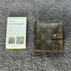 LV FOLDING WALLET WITH ( COA ) 