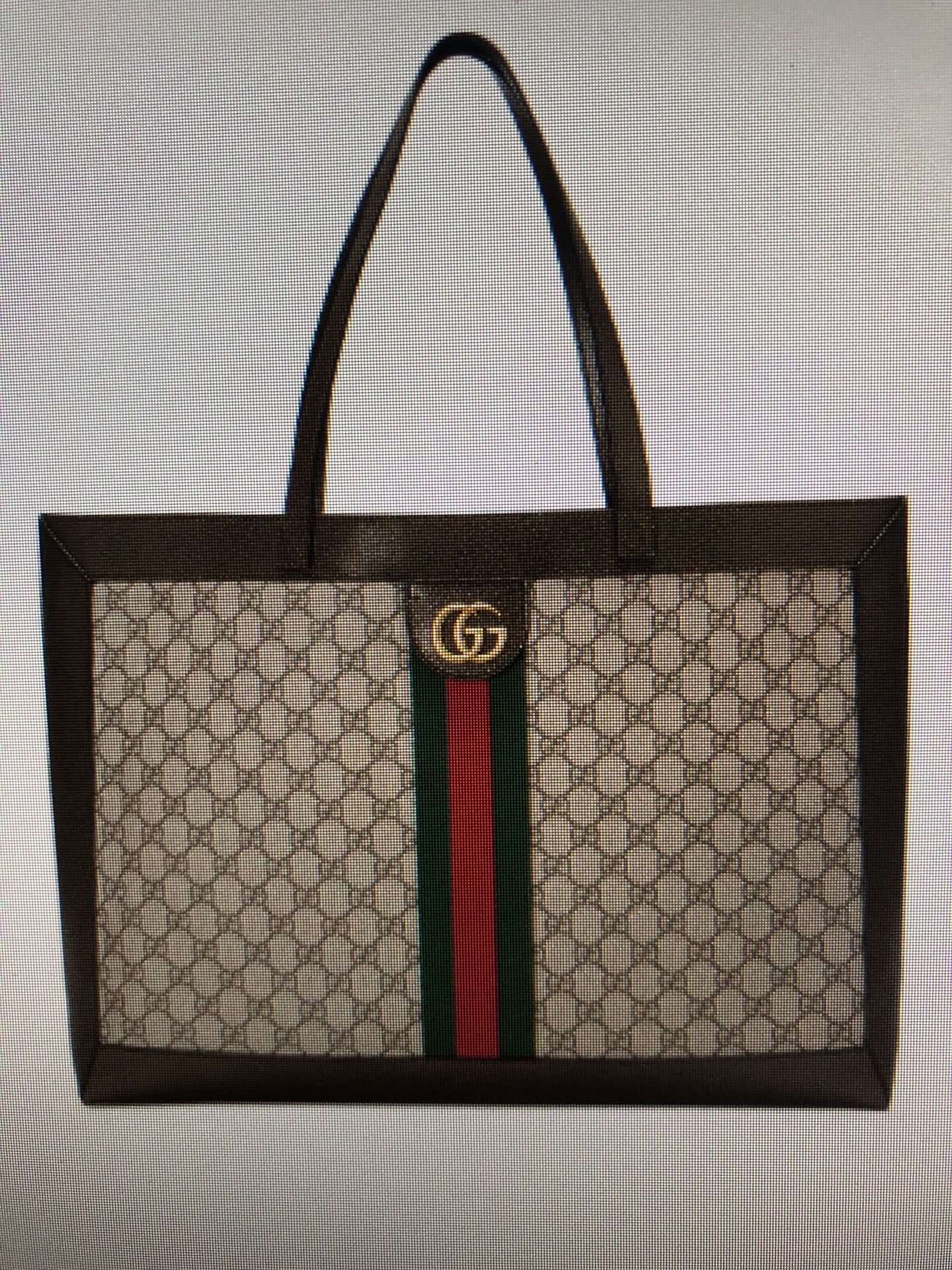 Authentic Gucci Ophidia Soft GG Supreme CanvasTote Bag