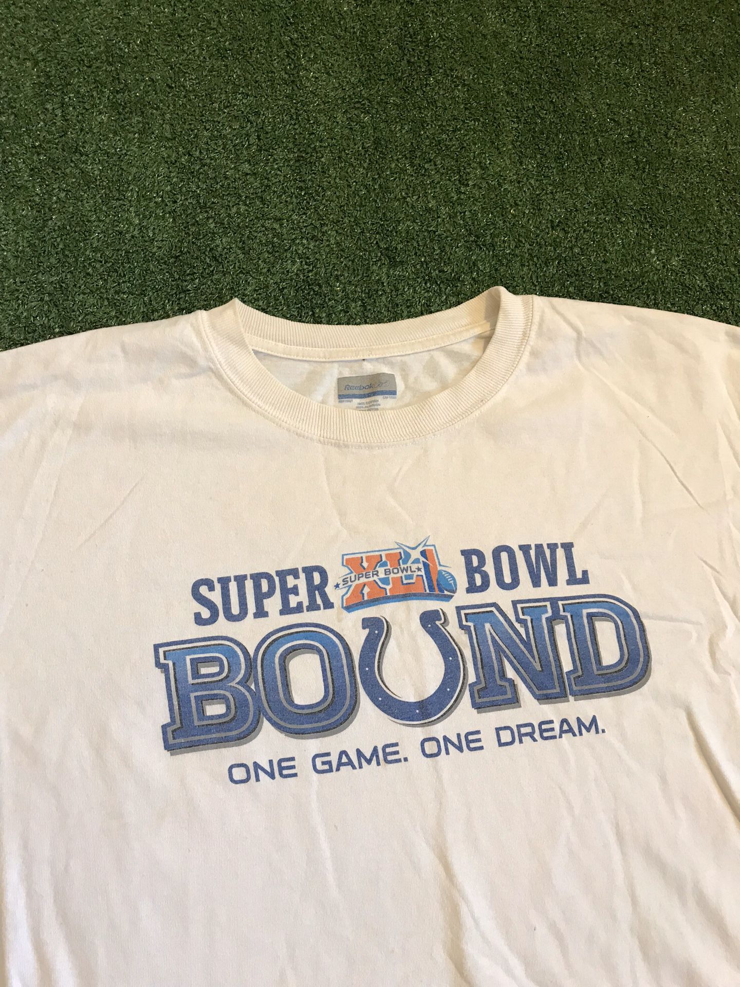 Indianapolis Colts NFL Super Bowl Bound XLI Reebok Men’s T Shirt. Sz XXL