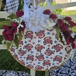 Wreath Red, White and Blue