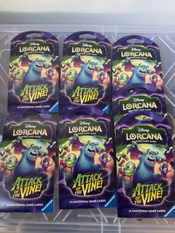26x Disney Lorcana Attack of the Vine Booster Packs x26