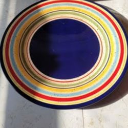 Pfaltzgraff Sedona Platters Stoneware Handpainted Large Round Platters 14 1/2"
Set of 2