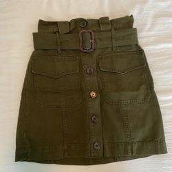 Army Green Banana Republic Skirt 