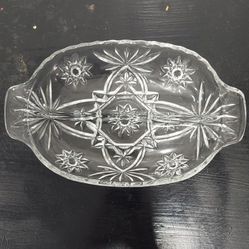 Vintage,  Anchor Hocking Clear Crystal Glass Dish