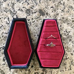 Size 6.5 silver 925 Ring set