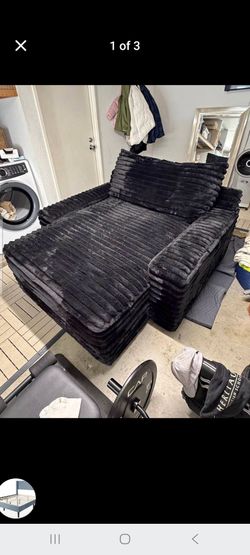 Nice Comfy Spacious Corduroy Chaise Lounger