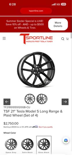 Tesla Model S 21 inch T Sportline