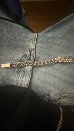 Chrome Hearts Silver Chain Bracelet