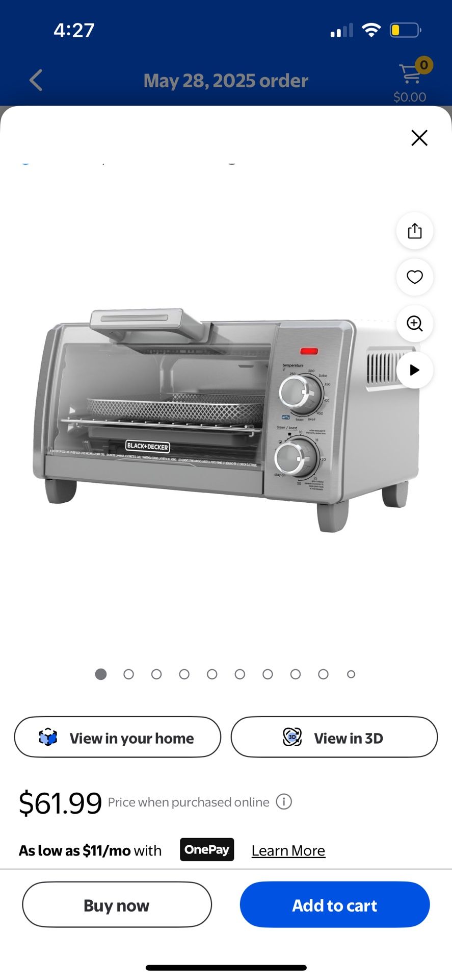 Black and Decker Crisp N’ Bake Air Fry 