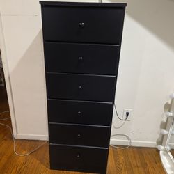 Tall Black Dresser