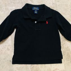 Ralph Lauren Cotton Mesh Long-Sleeve Polo Shirt 18Months