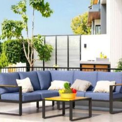 Outdoor Aluminum Patio Furniture Aluminum Patio Sofa Aluminum Patio Couch Brand New 🆕🛺🚚🆕