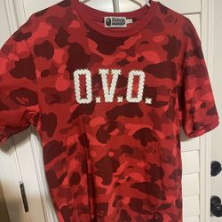 Bape x OVO Red Tee