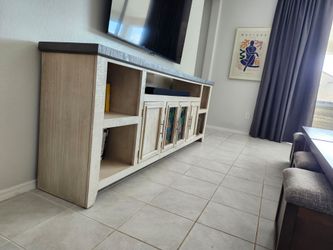 Montara 93" Modern Wood TV Stand | Doors | Shelves | Storage | Entertainment Center
