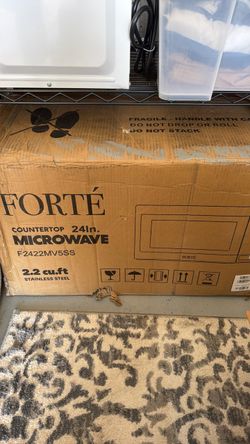 Forté 24in Countertop Microwave 2.2 cu.ft Stainless Steel