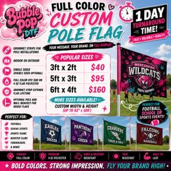 Custom polyester flags