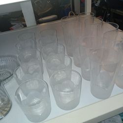 20 Glass Cups 