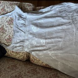 Mini Satin Silver Dress