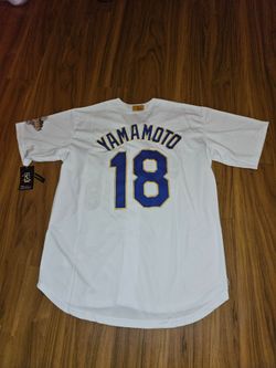 Dodgers Mens  Yamamoto gold jerseys $50ea Firm S M L Xl 2x 3x
