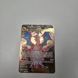 Metal Charizard Pokémon Card