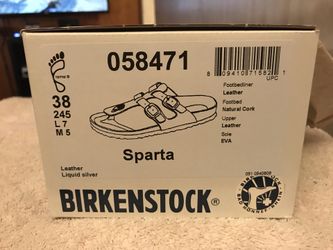 Birkenstock Sparta liguid silver for Sale in White Oak PA OfferUp