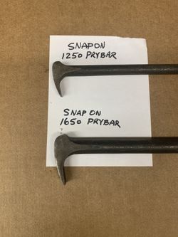 Snap-on prybars, 1250, 1650 & not in picture 2050