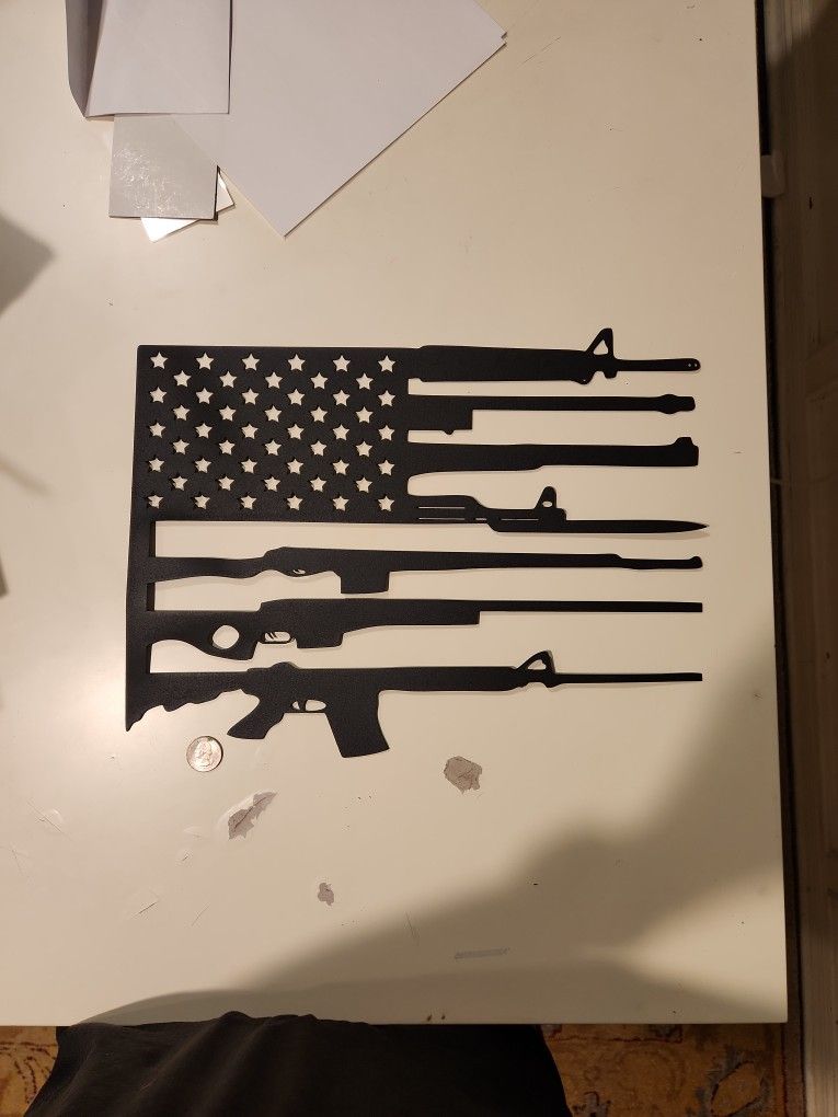 American Flag MADE OF GUNS Gun Art/ Wall DECOR