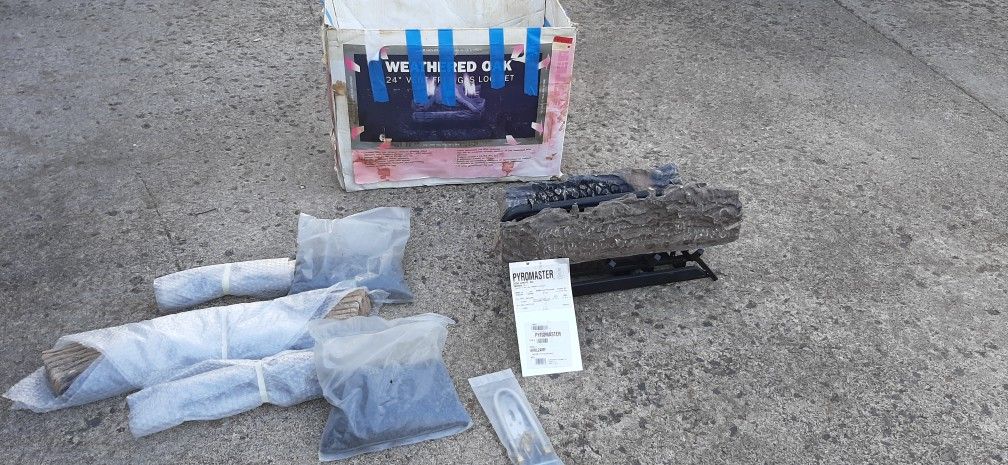 Vent Free Propane Gas Log Set Up