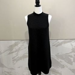 Tribal Black mock neck Sleeveless Dress. Size medium 