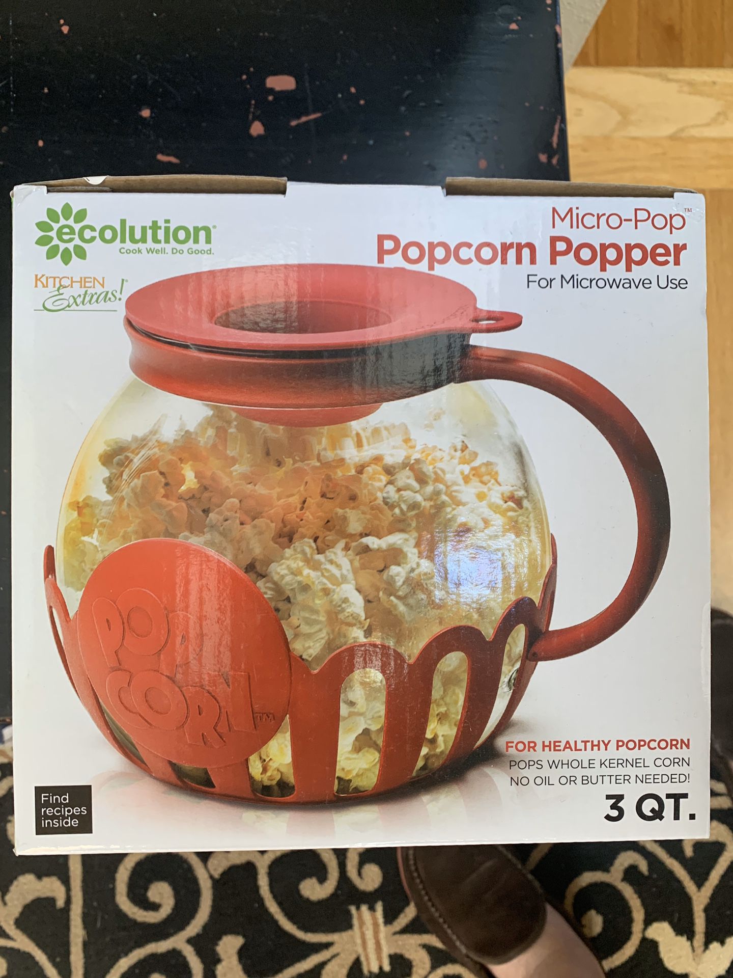Microwave popcorn popper
