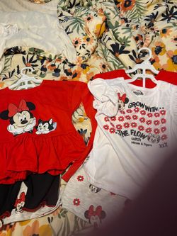 Minnie 2 pack short set sizes 4 t & 6 t & 6 x new each 15.00