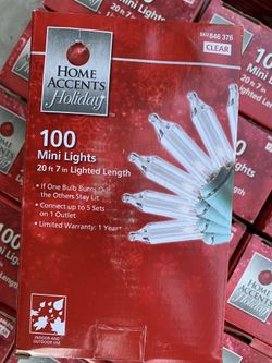 Home Accents Christmas Clear Mini Lights $5 Each