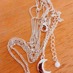 Brand New Ladies Charmed Moon Necklace 