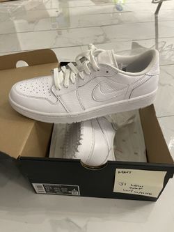 Air Jordan 1 Low Gulf Triple White 10.5