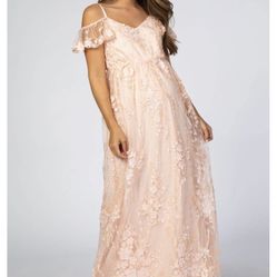 Pink Maternity Dress
