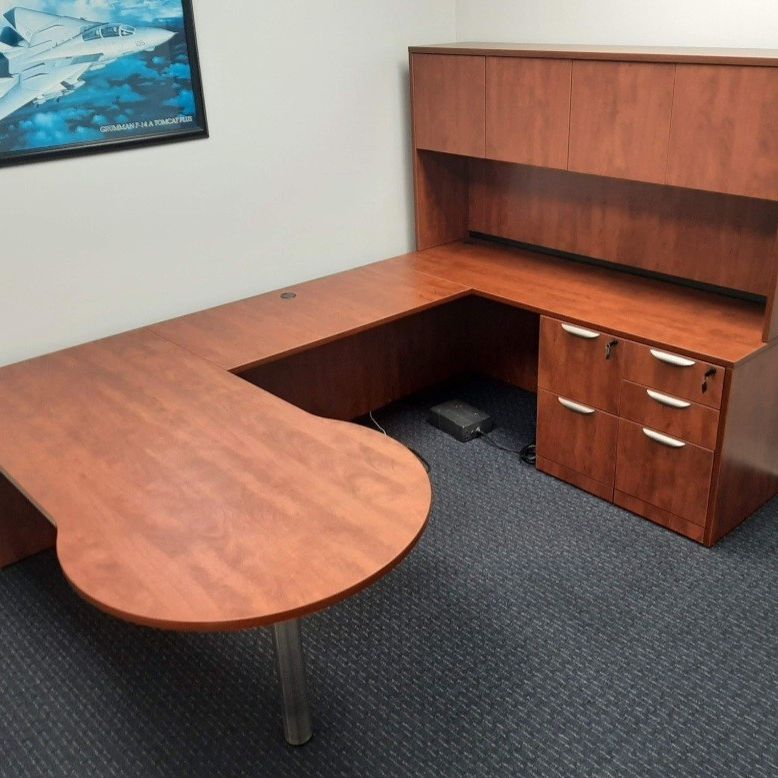 Executive U Shape In Cherry Laminated $600.00 O.B.O.