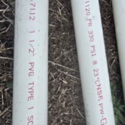 Pvc pipe 1 1/2" 6'6"