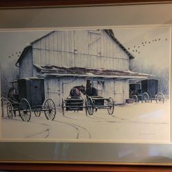 29"x39" Ben Richmond 1986 Amish Print