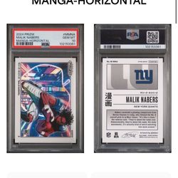 Malik Nabers Manga Horizontal Card