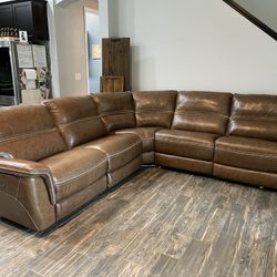 Leather Sectional 